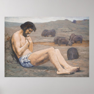 Der Prodigale Sohn, c. 1879 (Leinöl) Poster