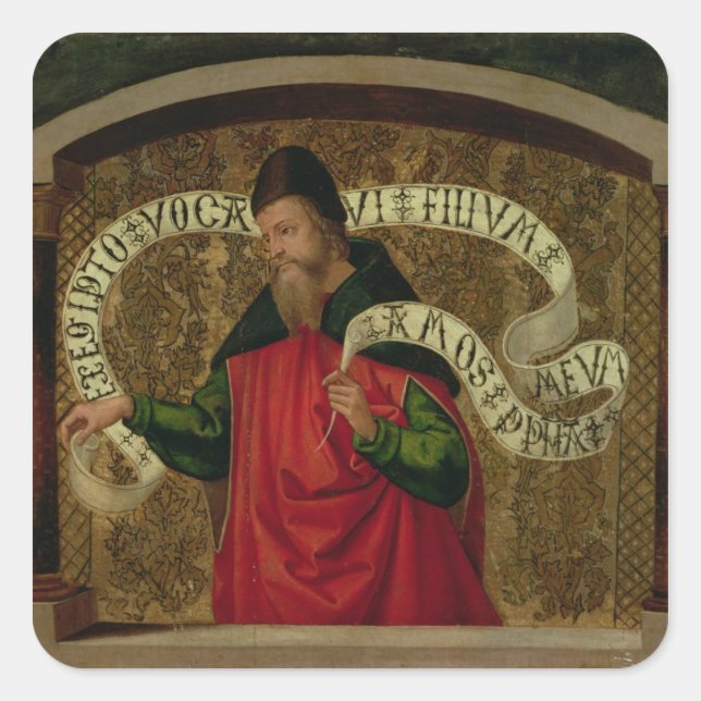 Der Prophet Amos, 1535 Quadratischer Aufkleber (Vorderseite)