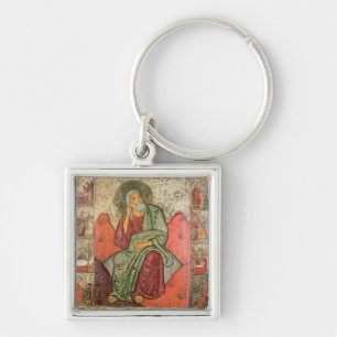 Der Prophet Elija, Pskov-Schule (Platte) Schlüsselanhänger