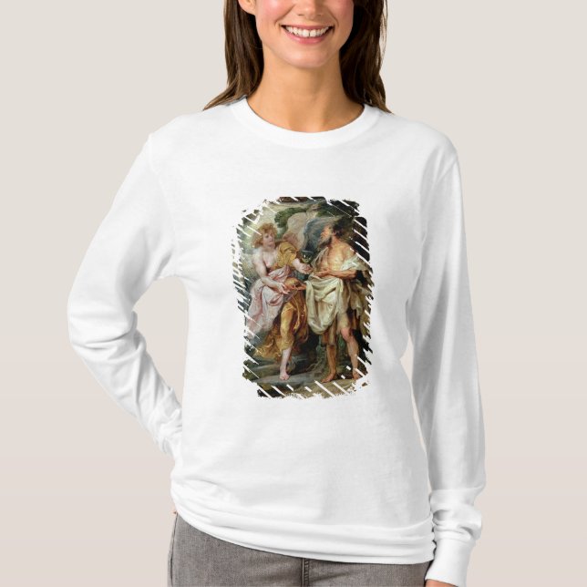 Der Prophet Elija und der Engel T-Shirt (Vorderseite)
