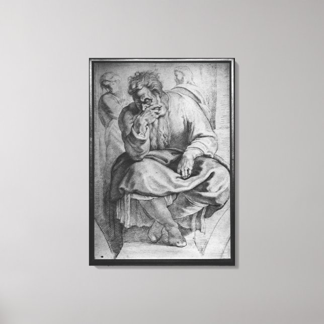 Der Prophet Jeremiah Leinwanddruck (Vorderseite)