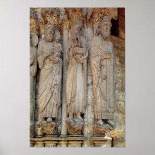 Der Prophet Simeon, Johannes der Taufe Poster