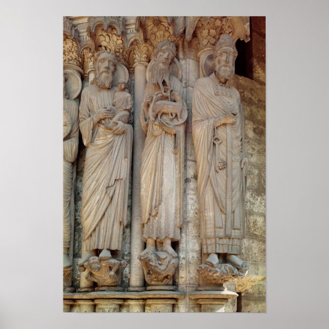 Der Prophet Simeon, Johannes der Taufe Poster (Vorne)