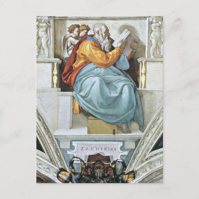 Der Prophet Zacharias Postkarte (Vorderseite)