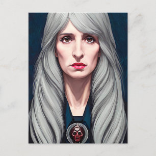 Der Protector Elder Hexe Fantasy Art Malerei Postkarte