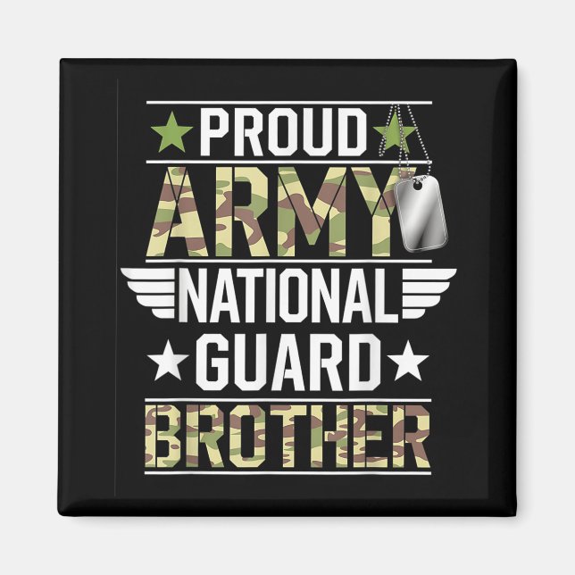 Der Proud Army National Guard Brother Veterans Day Magnet (Vorne)