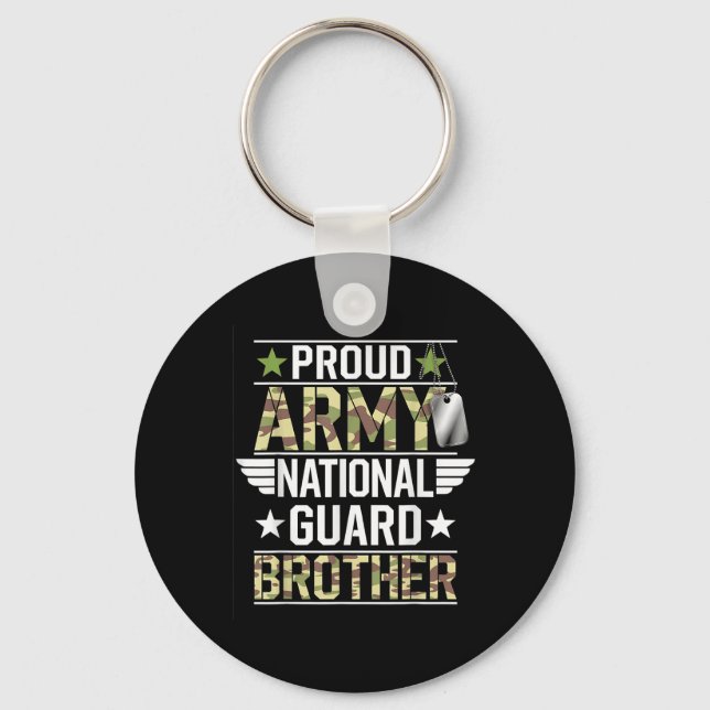 Der Proud Army National Guard Brother Veterans Day Schlüsselanhänger (Vorderseite)