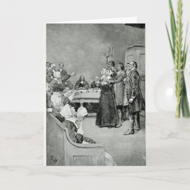 Der Prozess gegen eine Hexe Karte (Vorderseite)