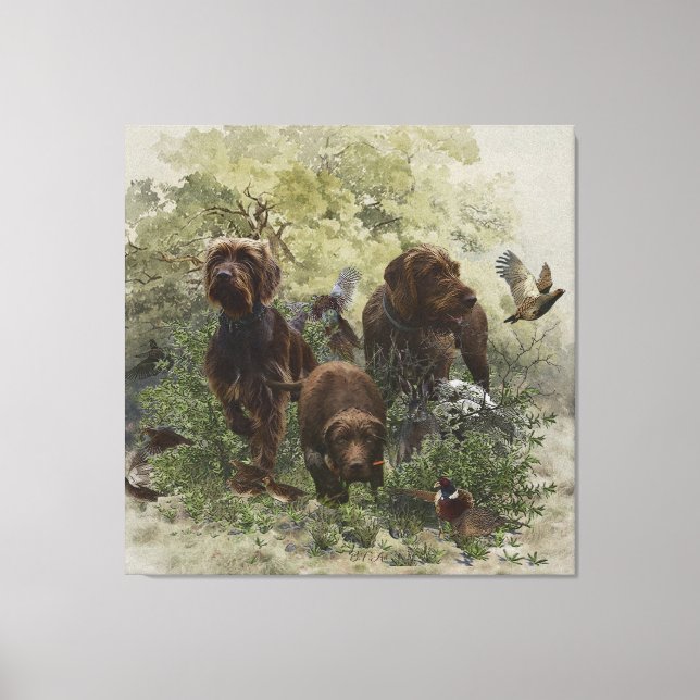 Der Pudelpointer Leinwanddruck (Vorderseite)