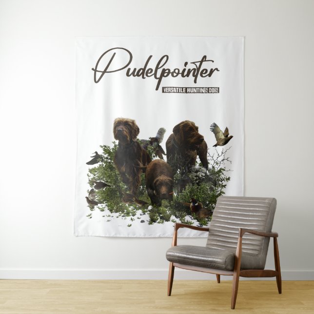 Der Pudelpointer Wandteppich (Beispiel)