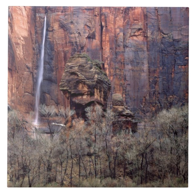 Der Pulpit und der flüchtige Wasserfall Fliese (Vorderseite)