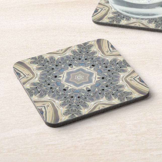 Der Puls eines Fraktal Dream Plastic Untersetzer (Linke Seite)