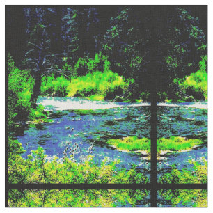 Der Pulver-Fluss Stoff