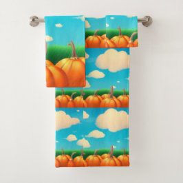 Der Pumpkin-Patch Badhandtuch Set