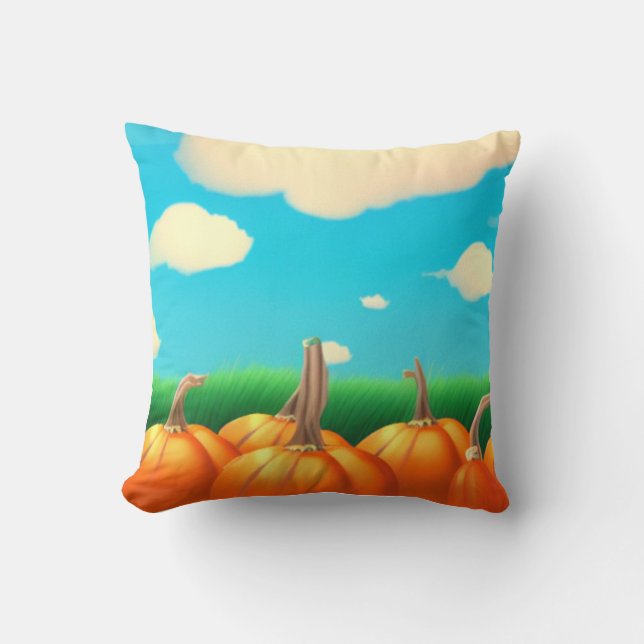 Der Pumpkin-Patch Kissen (Vorderseite)