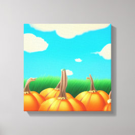 Der Pumpkin-Patch Leinwanddruck