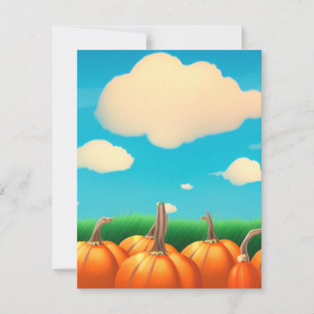 Der Pumpkin-Patch Mitteilungskarte (Vorderseite)