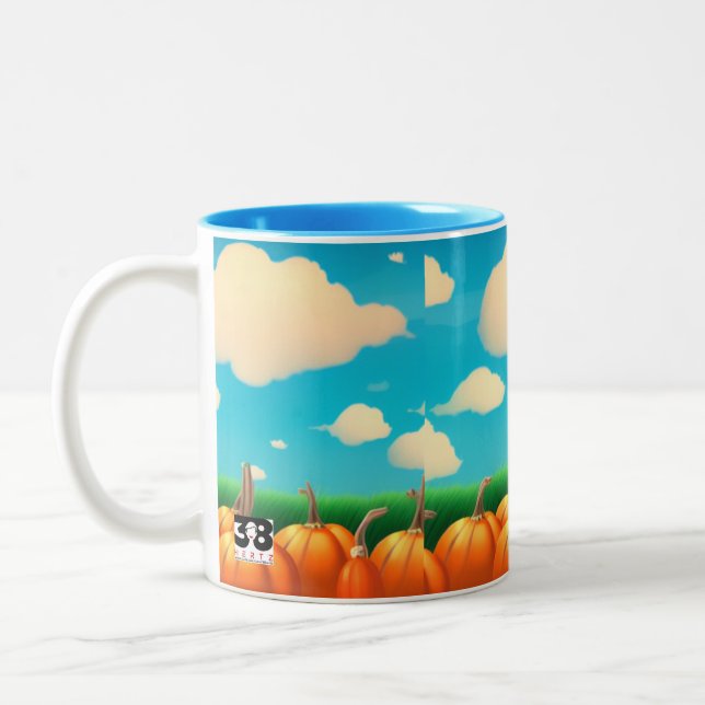 Der Pumpkin-Patch Zweifarbige Tasse (Links)