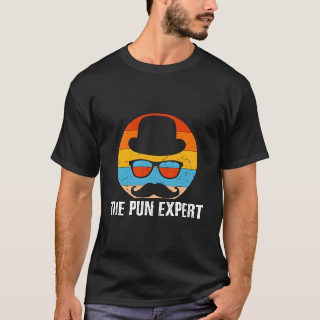 Der Pun-Experte Dad Daddy Humor Dad-Witze T-Shirt (Vorderseite)