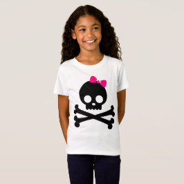 Der Punky-Schädel-weißer Jersey-T - Shirt des