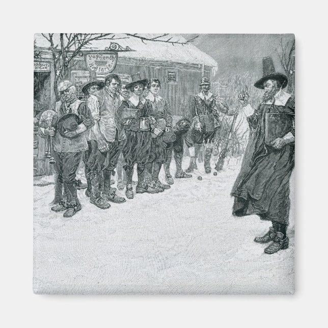 Der puritanische Gouverneur Magnet (Vorne)