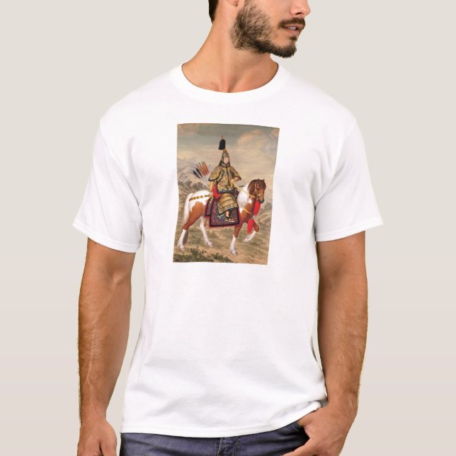 Der Qianlong Kaiser in der zeremoniellen Rüstung T-Shirt (Vorderseite)