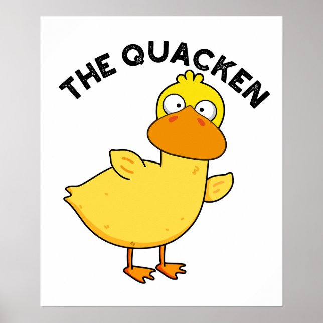 Der Quacken Lustige Enten-Wortwitz  Poster (Vorne)