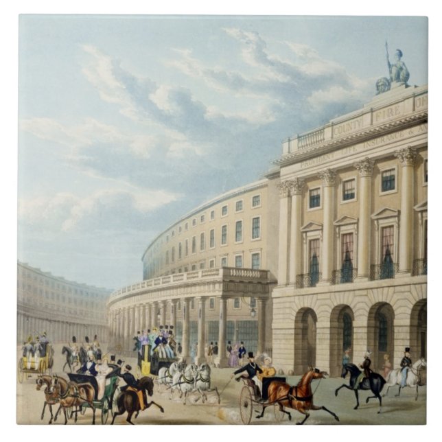 Der Quadrant, Regente Straße, von Piccadilly Circu Fliese (Vorderseite)