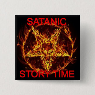 Der quadratische Knopf der satanischen Button