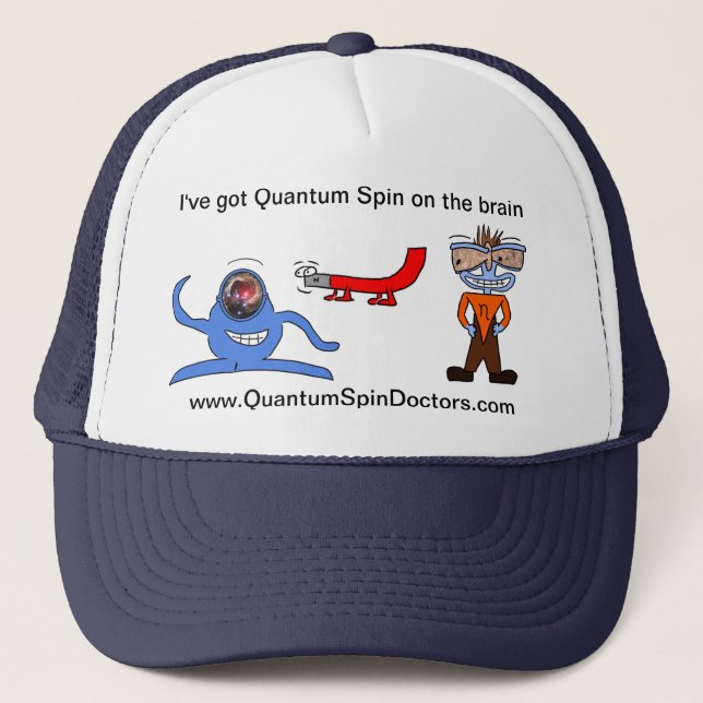 Der Quantums-Imageberater-Hut Truckerkappe (Vorderseite)