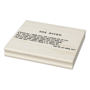 Der Rabe durch Edgar Allen Poe Gummistempel