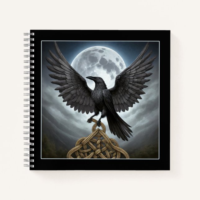 Der Rabe und der Mond Notizbuch (Vorderseite)