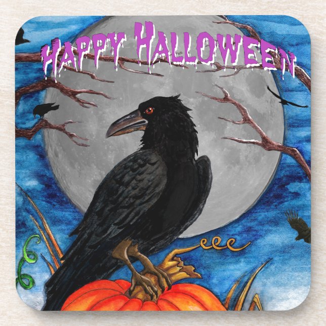 Der Rabe Untersetzer (Vorderseite)