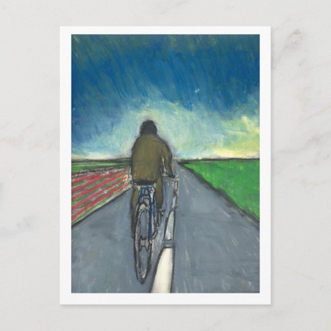 Der Radfahrer / flämischer Radfahrer Postkarte (Vorderseite)