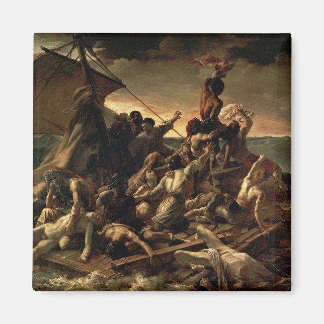 Der Raft der Medusa - Théodore Géricault Magnet (Vorne)