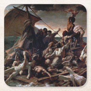 Der Raft der Medusa, Theodore Gericault Rechteckiger Pappuntersetzer