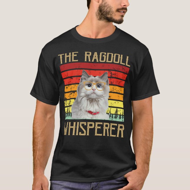 Der Ragdoll-Flüsterer Katze T-Shirt (Vorderseite)