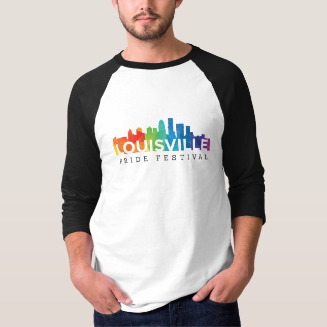 Der Raglan-T - Shirt der Louisville-Stolz-Männer (Vorderseite)