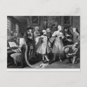 Der Rake-Levee, Teller II Postkarte