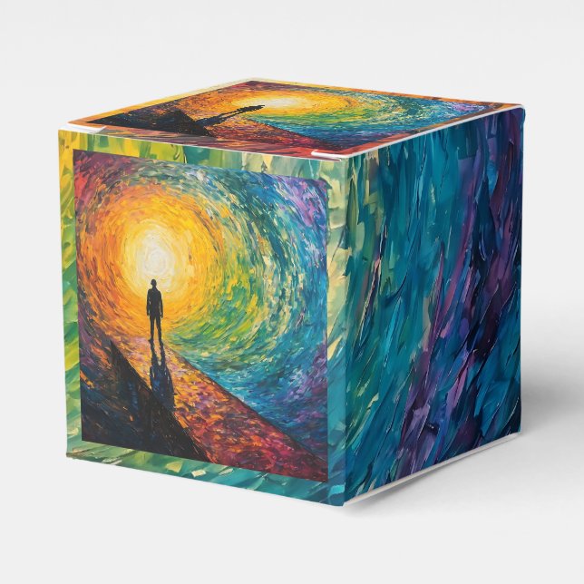 Der Rand der Dimension Geschenkschachtel (Vorderseite)