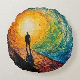 Der Rand der Dimension Rundes Kissen