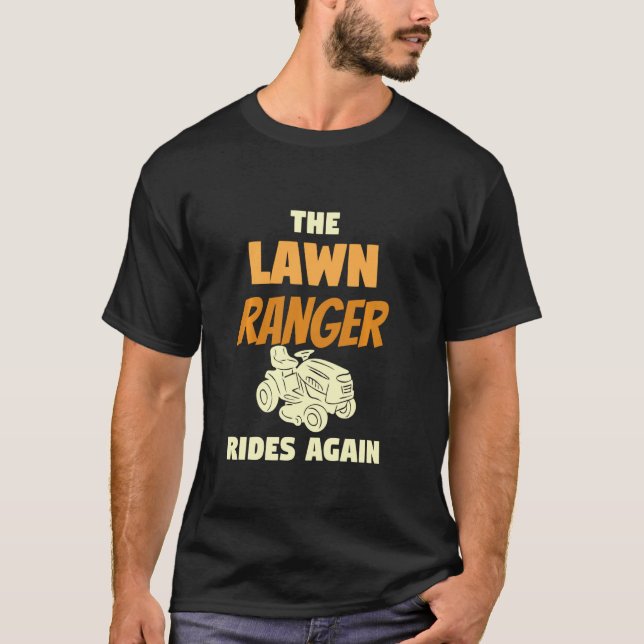 Der Rasenmäher fährt wieder zum Rasenmäher T-Shirt (Vorderseite)