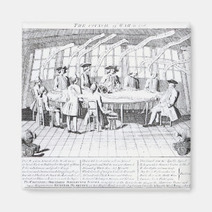 Der Rat des Krieges im Jahre 1756 Magnet