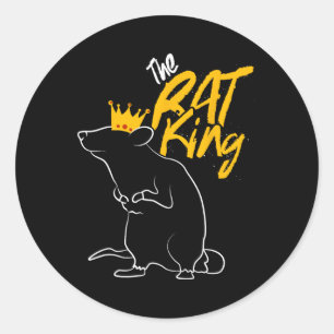 Der Rat King T Runder Aufkleber