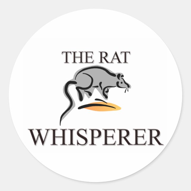 Der Rat Whisperer Runder Aufkleber (Vorderseite)