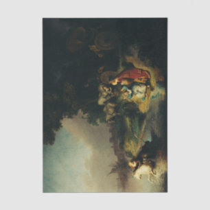Der Raub der Europa von Rembrandt Seidenpapier