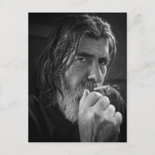 DER RAUCHENDE MANN POSTKARTE