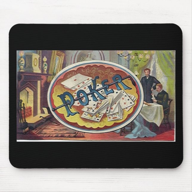 Der rauchende spielende Raum der Vintagen Mousepad (Vorne)