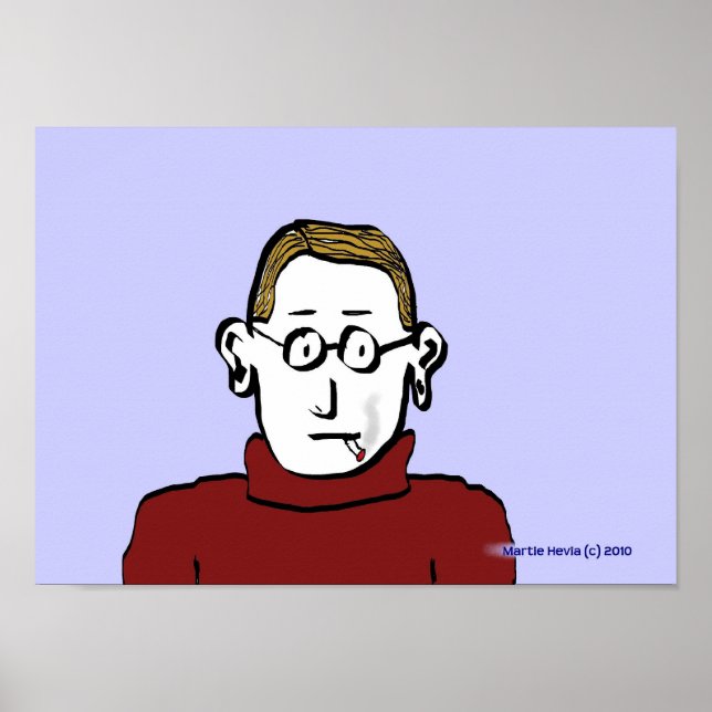 Der Raucher Poster (Vorne)