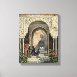 Der Raum der zwei Schwestern im Alhambra, Grana Leinwanddruck